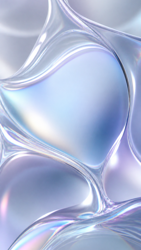 Dream State soft blue abstract mobile wallpaper