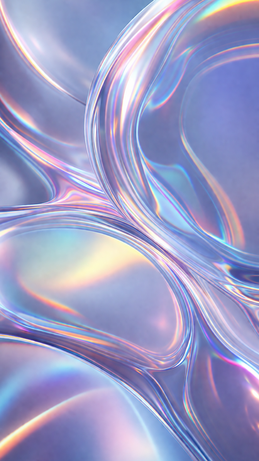 Iridescent Bubbles pastel abstract phone wallpaper