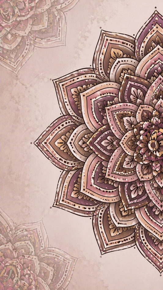 Soft Pink Mandala pink boho mobile wallpaper