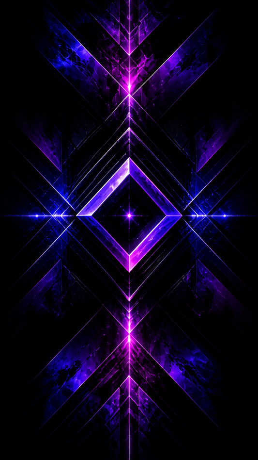 Synchronicities neon abstract mobile wallpaper